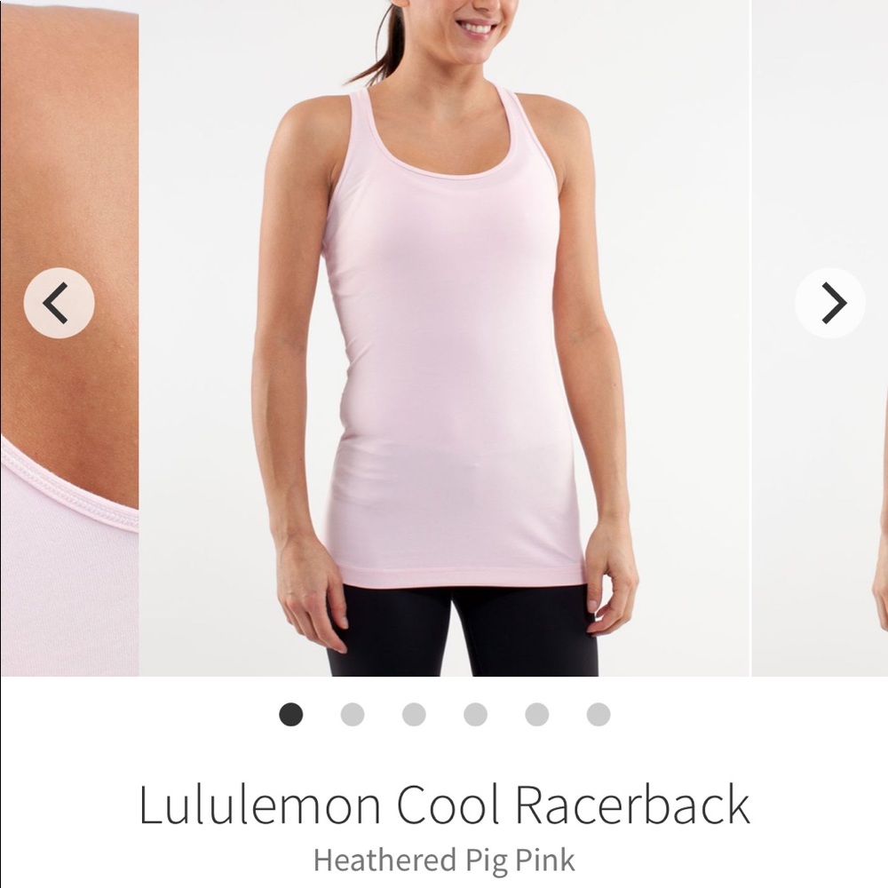 Pink lululemon tank top